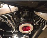Double Flux Velocity Stack Air Cleaner for Harley Davidson M8 - Everything included! - Black